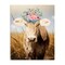 Stupell Industries Chatty Belle Cow with Florals Canvas, design by Marcus Prime